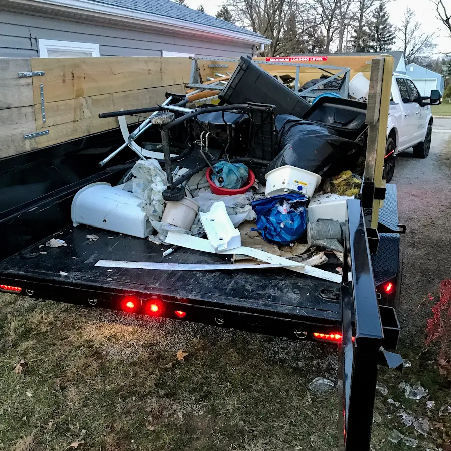 Roll-off dumpster delivered to a residential driveway in Loxley