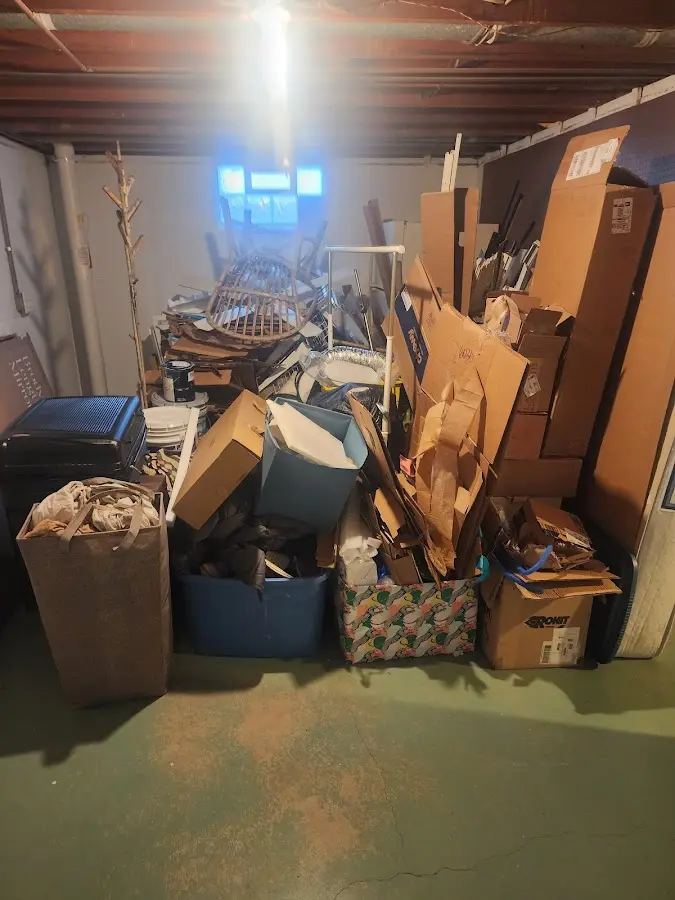 Roll-off dumpster container at job site for Yard Waste Dumpster Rental in Loxley